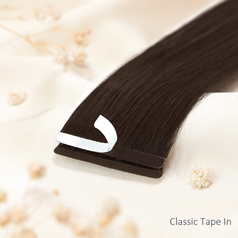 chocolate brown tape ins