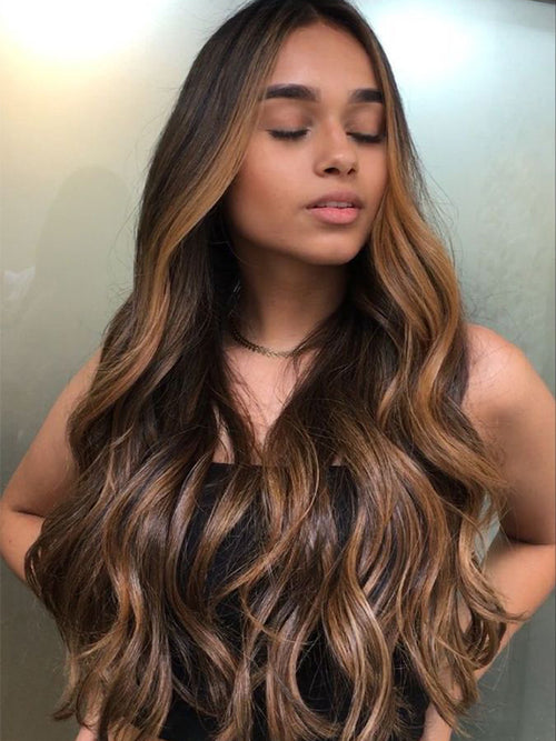 chestnut brown highlight hair color