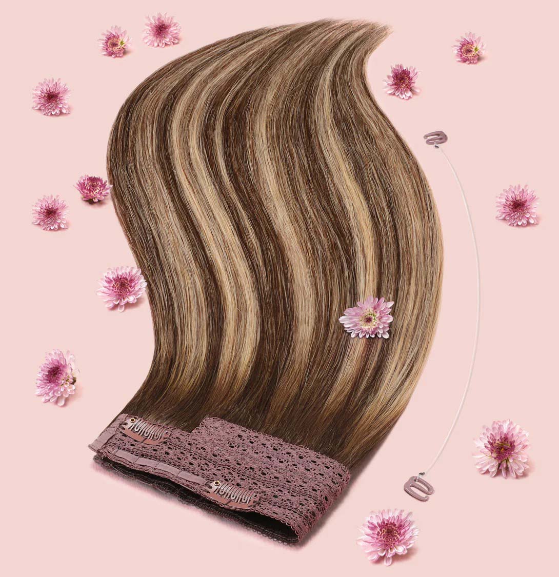 balayage halo hair extensions