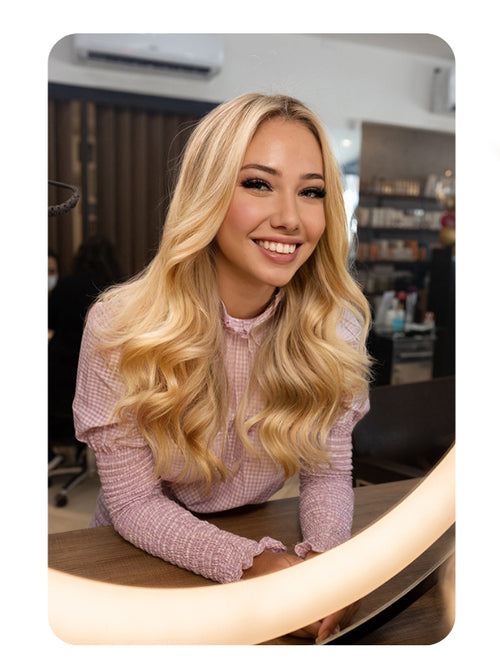 blonde highlight color hair