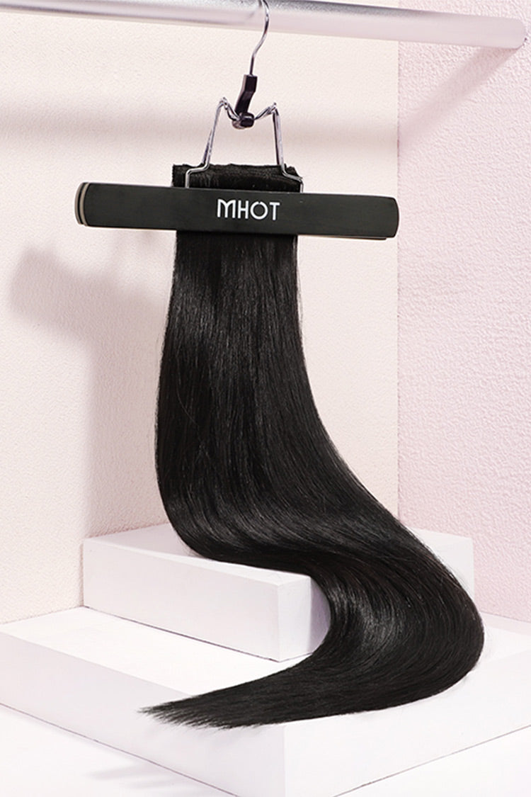 jet black seamless clip in remy hair extensions