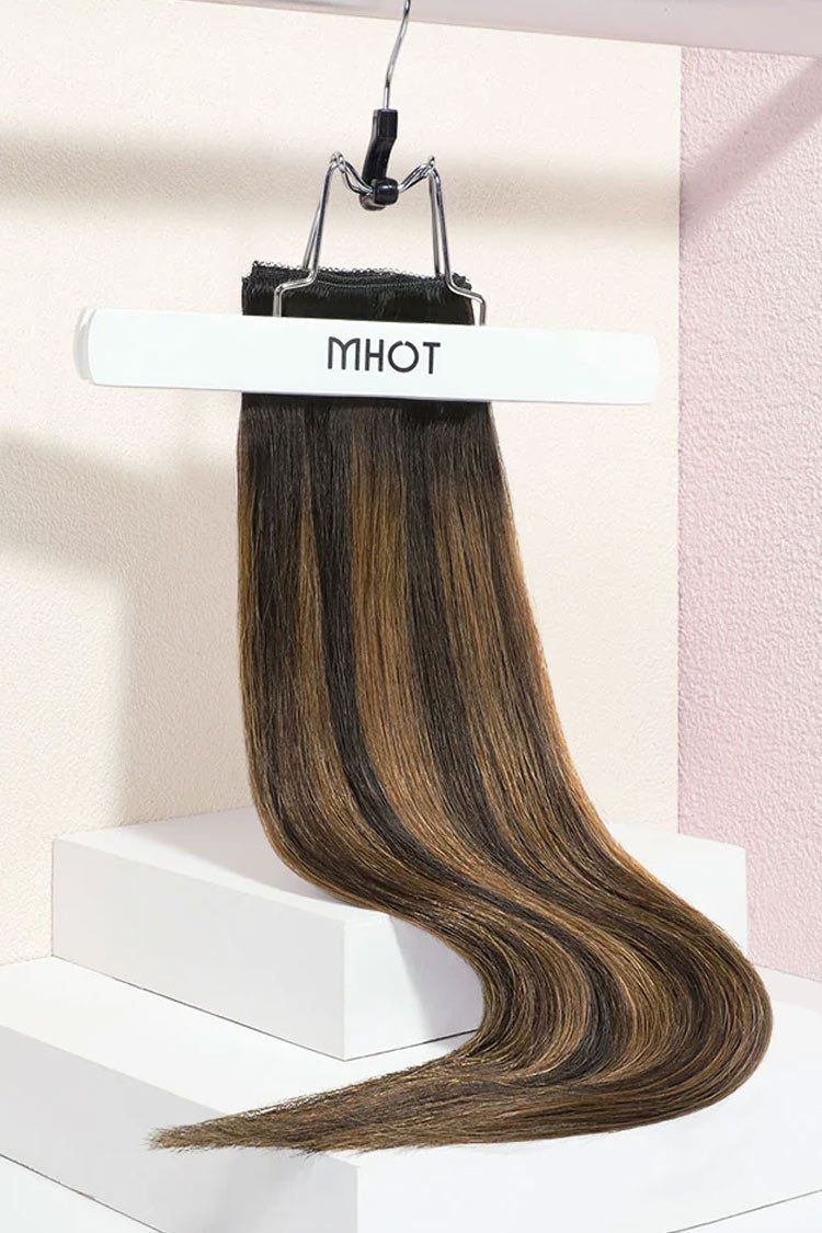 ice blonde seamless clip in remy hair extensions