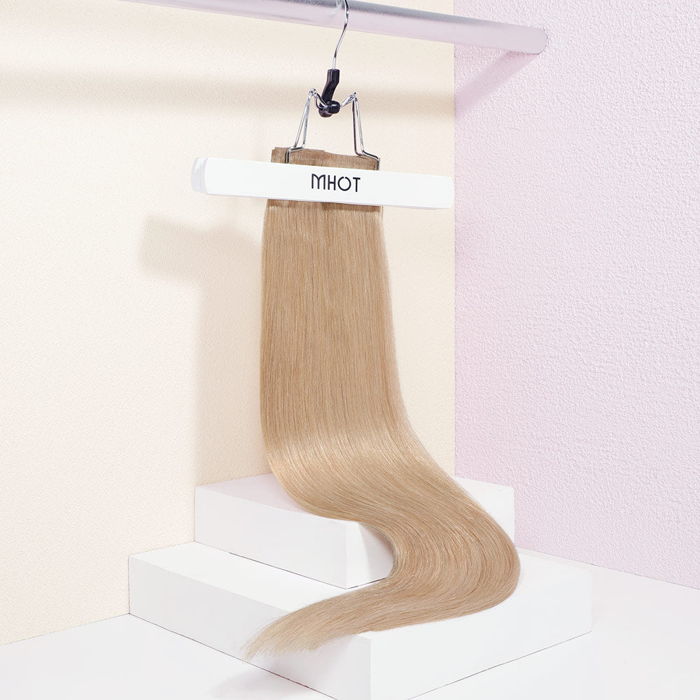 ash blonde clip in remy hair extensions