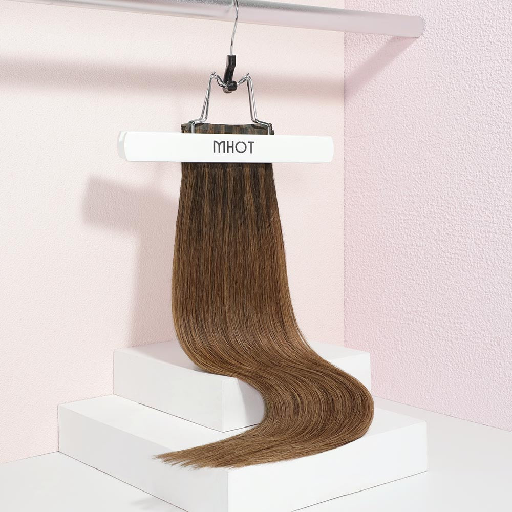 Russet Brown Balayage (2/5) Clip-Ins