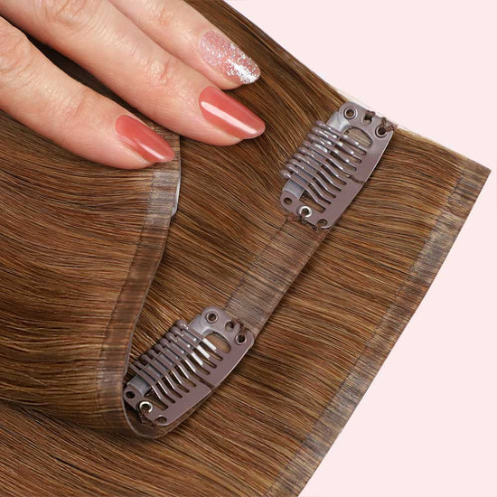 Seamless Clip In Hair Extensions, 100% Remy Human Hair Extension