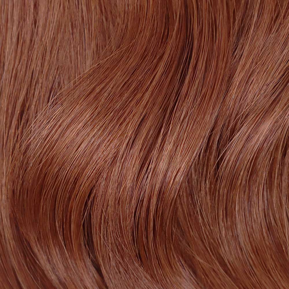 Clip in human 2024 hair extensions copper