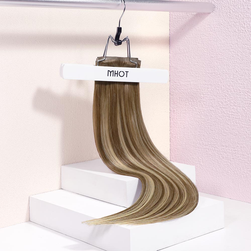 Ash Brown Balayage (8/16) Clip-Ins