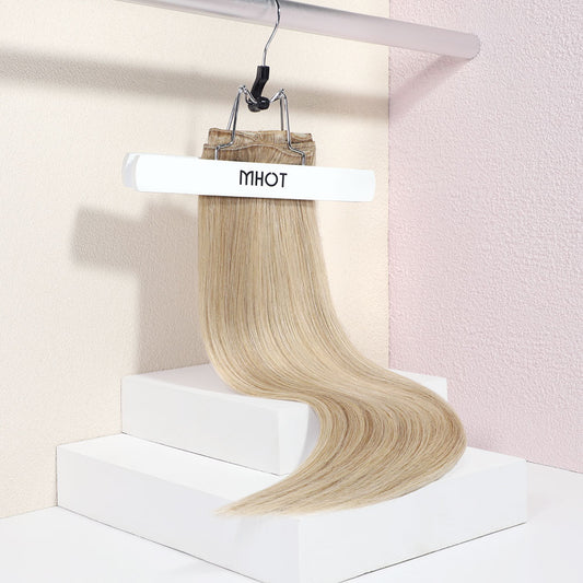 blonde babylights clip in hair extensions